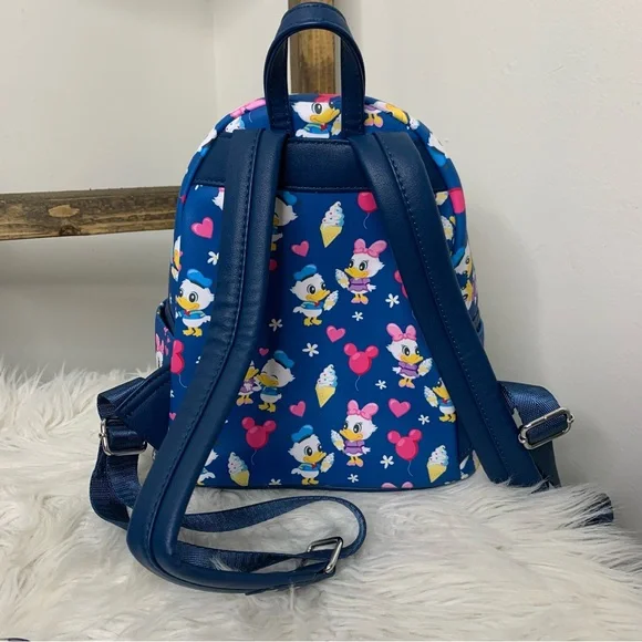 Loungefly Donald and Daisy Love Loungefly Mini Backpack - Picture 4 of 7